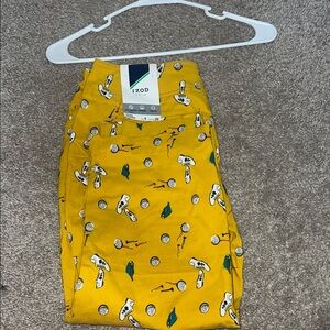 Izod Mustard Golf-Themed Pants